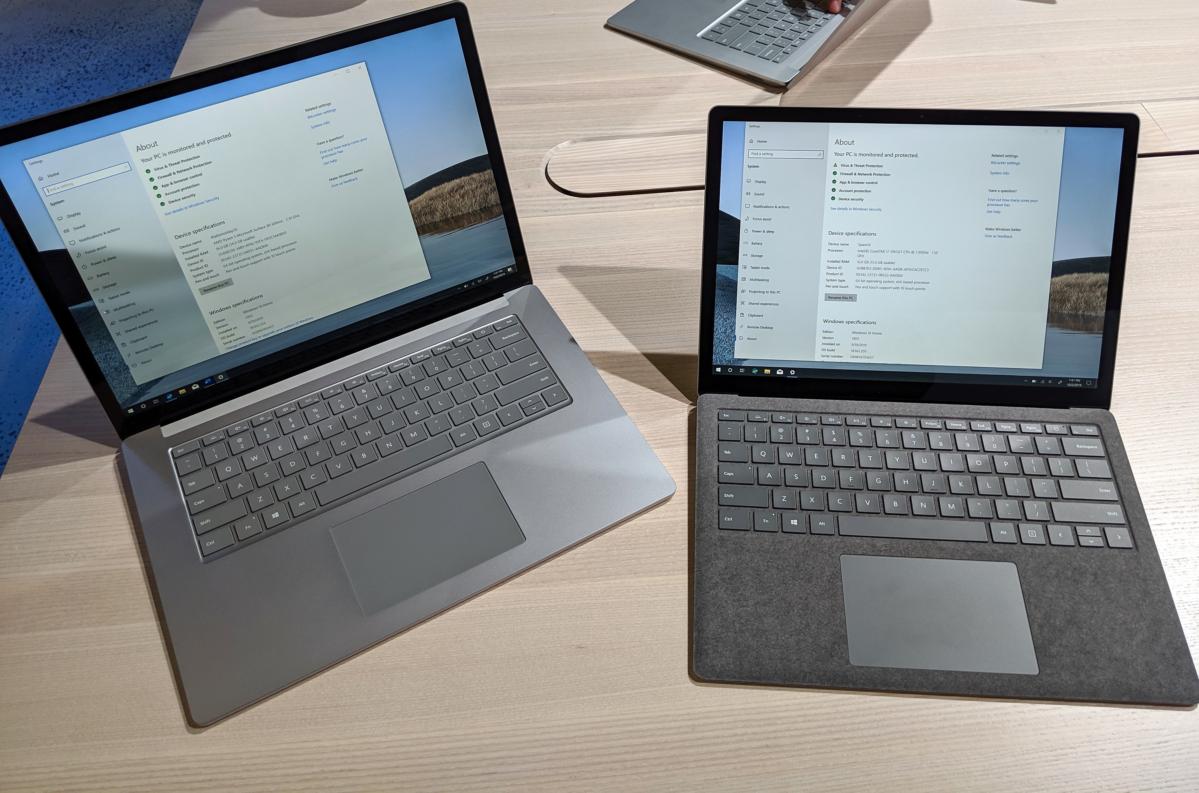 Microsoft Surface Laptop 3 fabric or metal