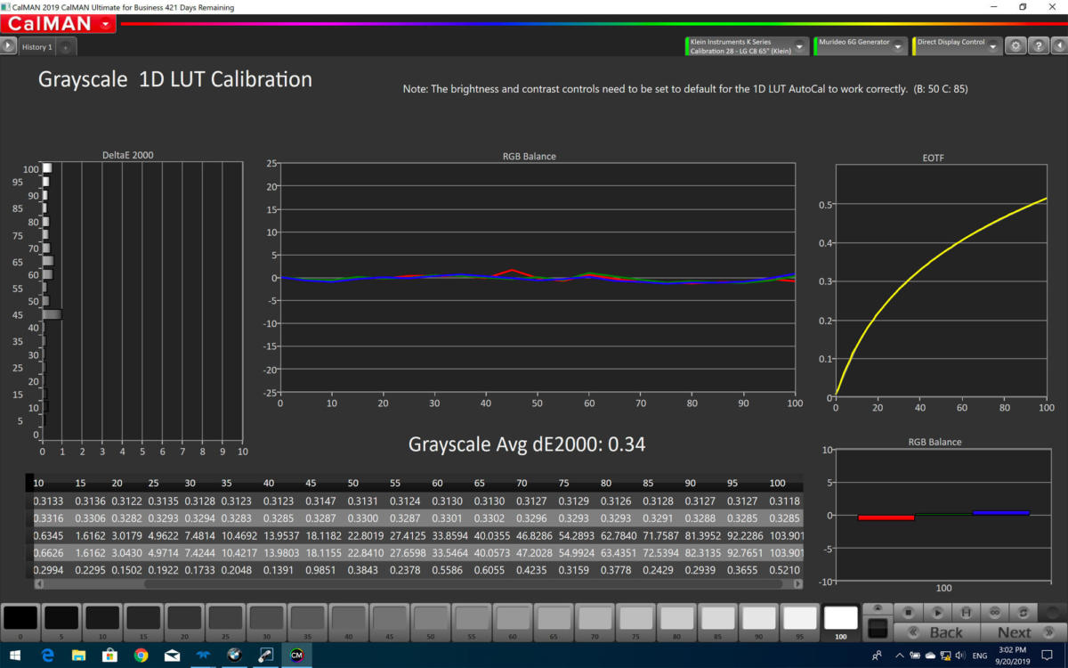 lg 88z9 sdr grayscale