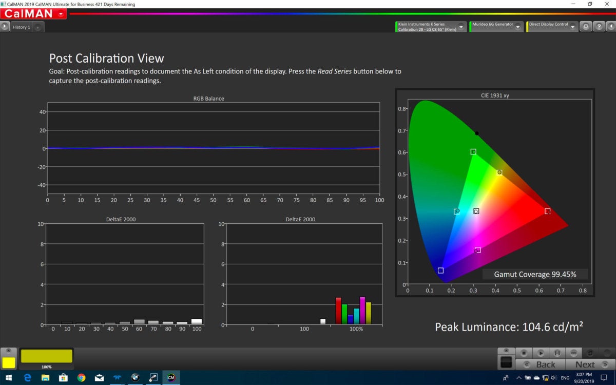 lg 88z9 sdr post cal