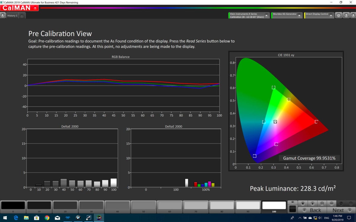 lg 88z9 sdr pre cal