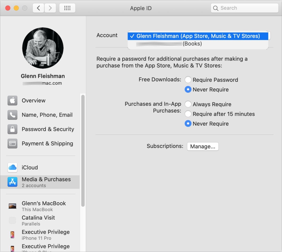 mac911 apple id pref pane media