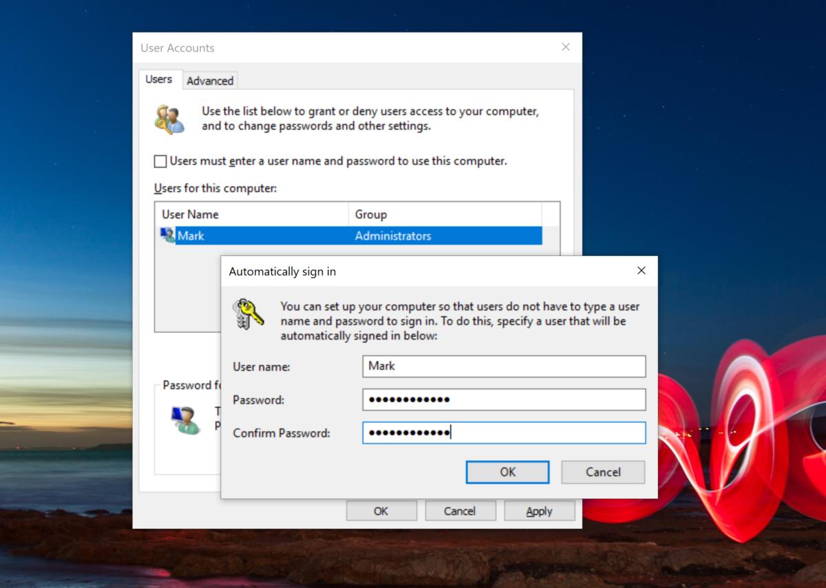 remova sua senha do windows netplwiz 2 