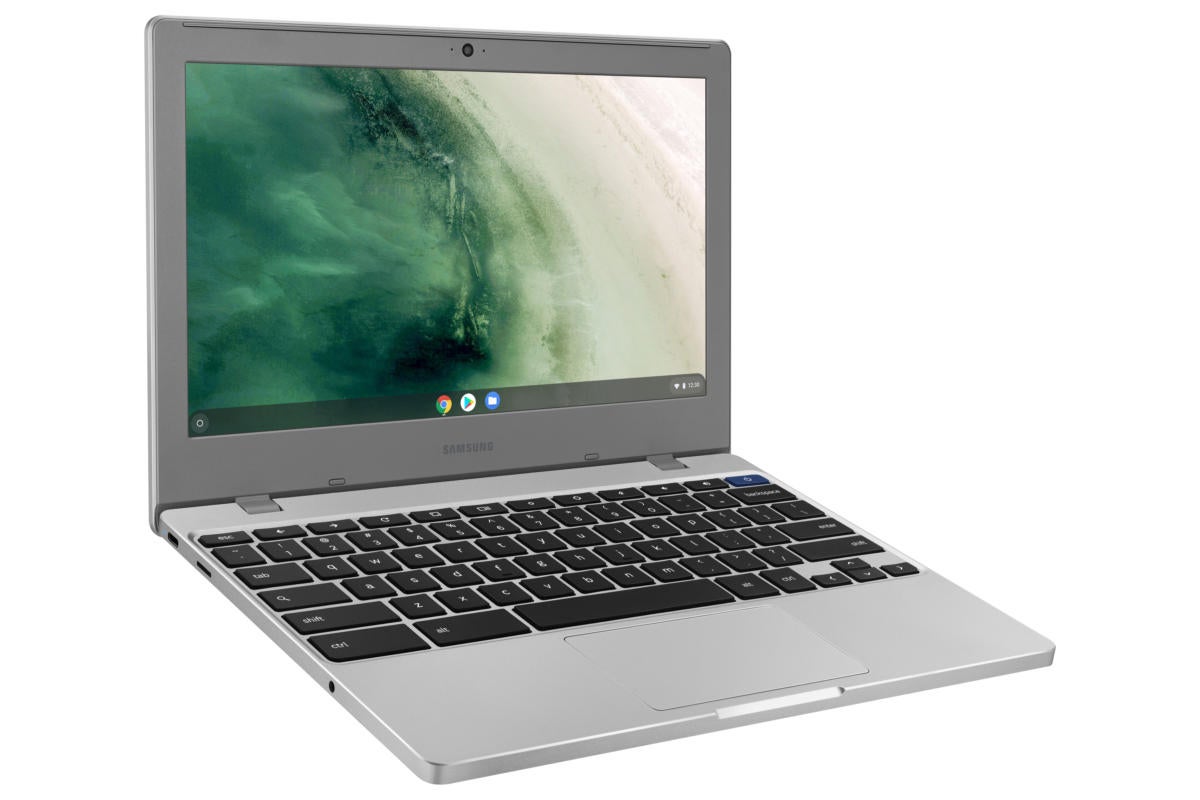 samsung chromebook 4 3qtr view platinum titan