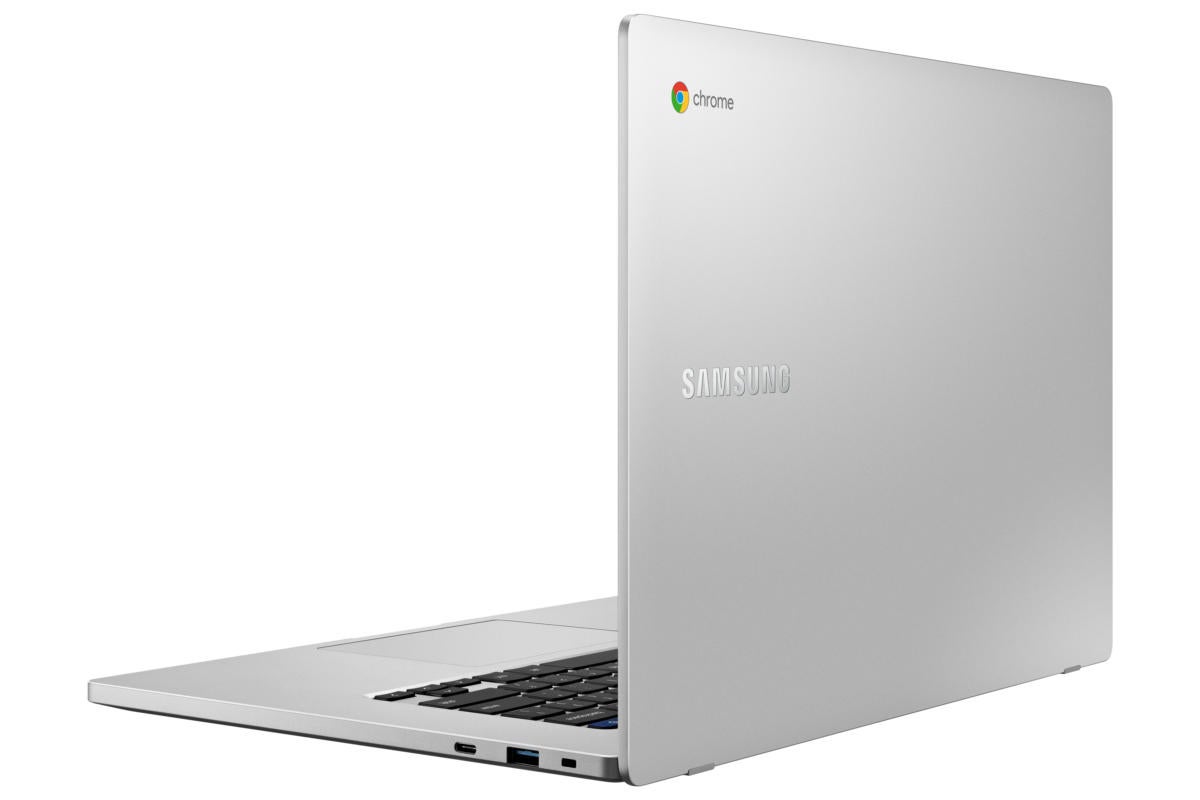 samsung chromebook 4 back open platinum titan