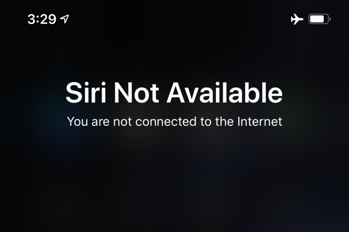 siri not available