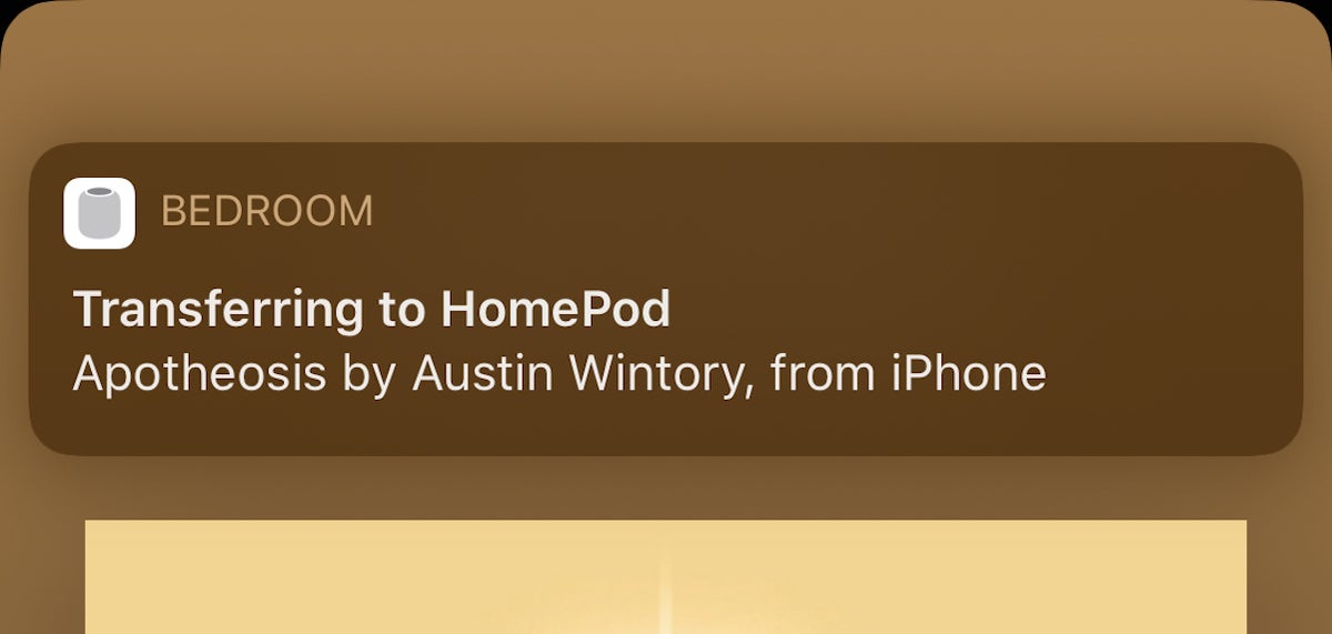 transferring to homepod handoff