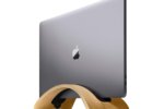 Elevate your MacBook's style with this birch pedestal for 50% off