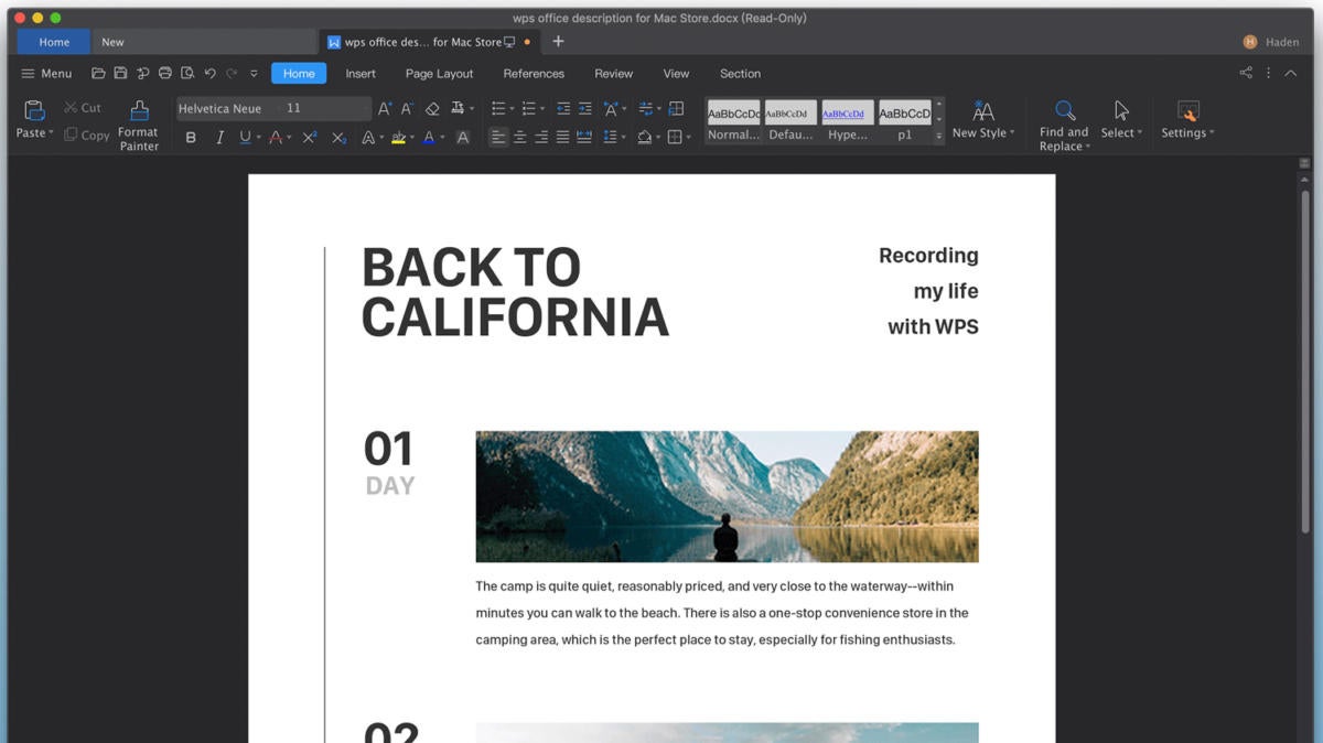 wps office writer