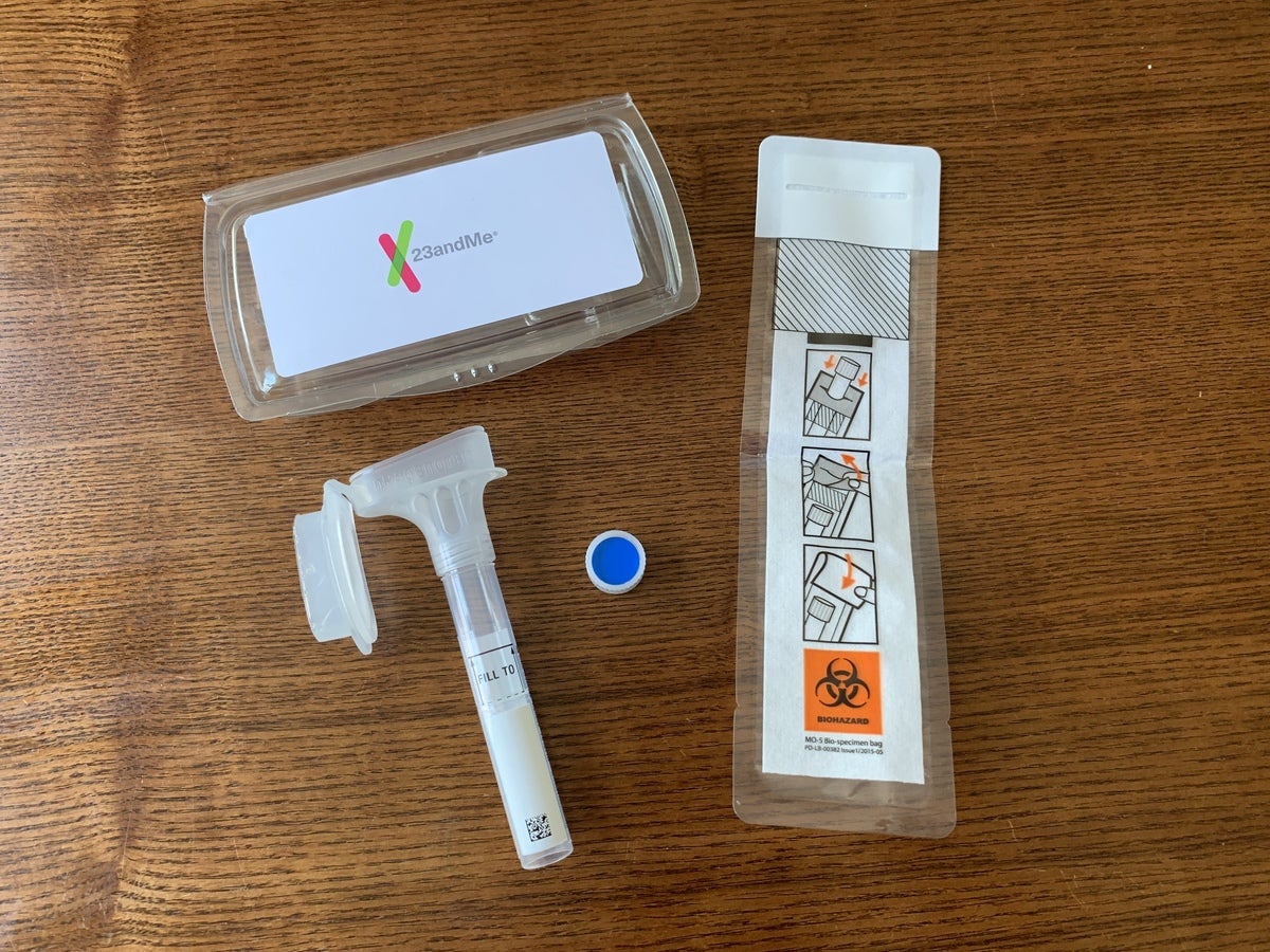 23andMe Health and Ancestry DNA Saliva collection test kit EXPIRY DATE  04/17/23