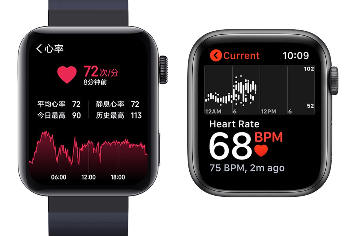 apple watch mi watch heart