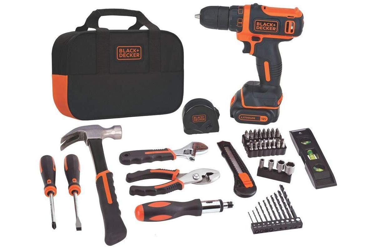 black and decker 50 piece toy tool set