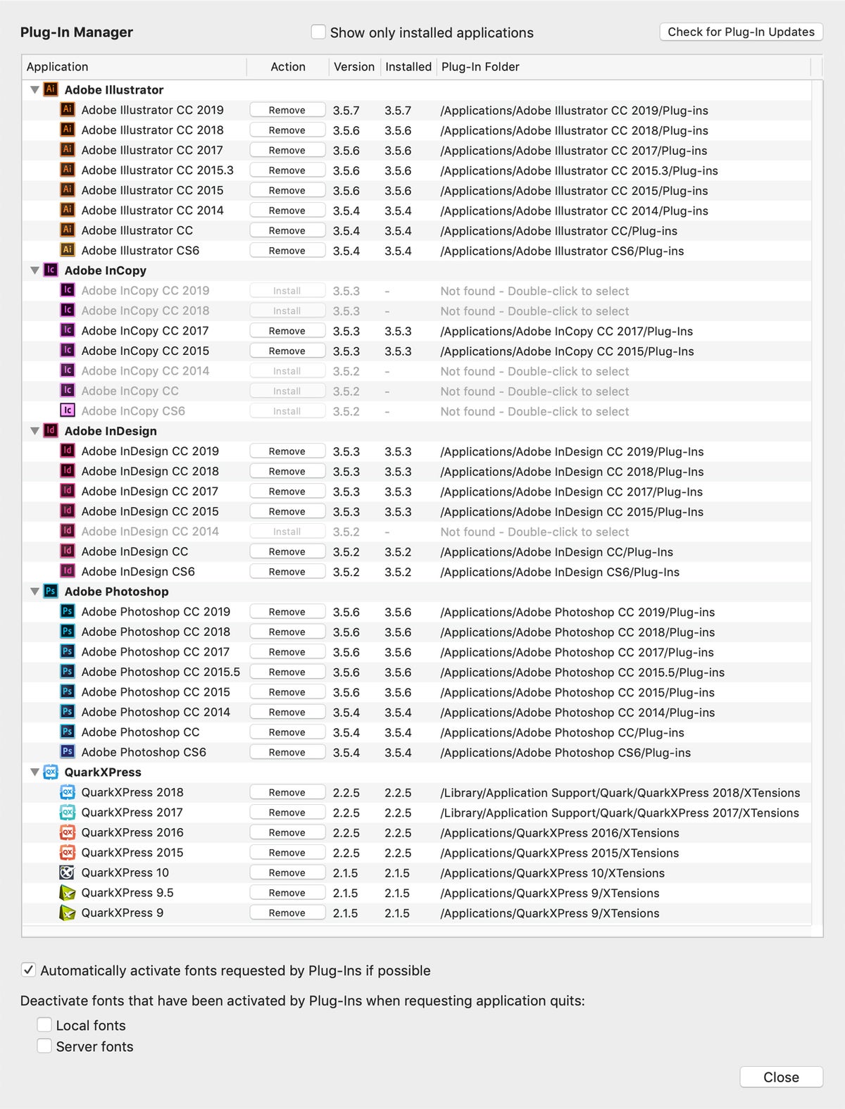 fontexplorer x pro 7 plug in manager