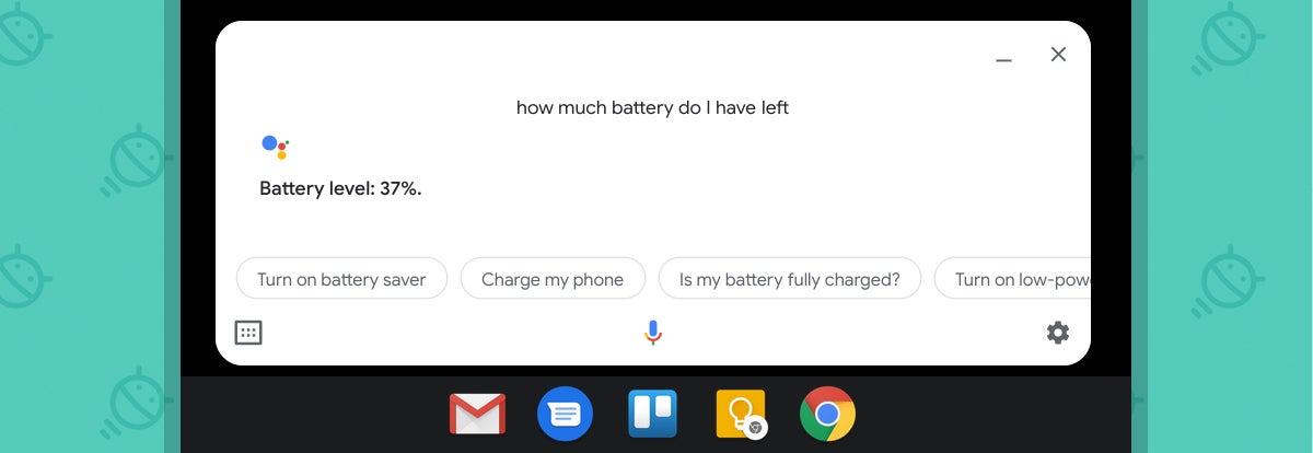 Asistente de Google Chromebook: batería