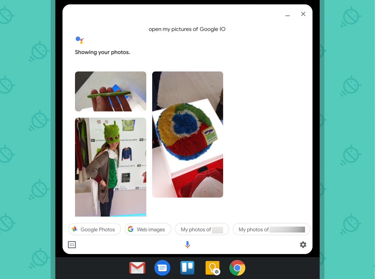 Google Assistant Chromebook: Photos
