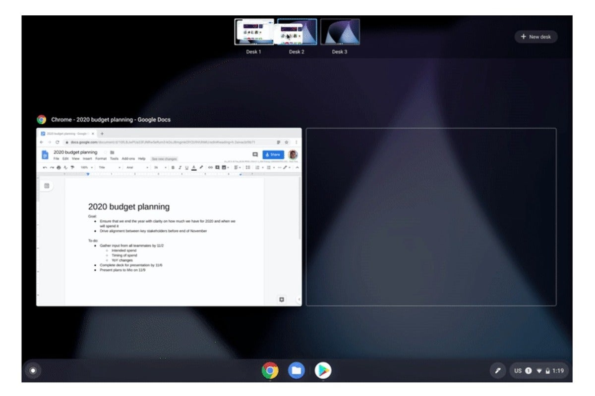 Google's Chrome OS 78 gives Chromebooks virtual desktops ...