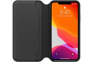 iphone 11 pro max leather folio case