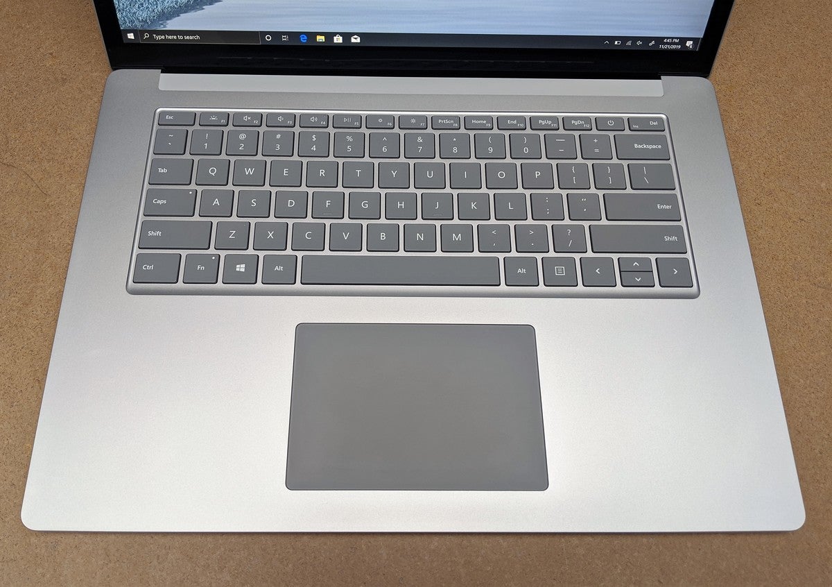 Microsoft Surface Laptop 3 Ice Lake keyboard