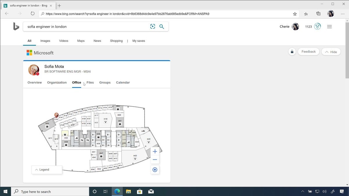 Microsoft search in bing floorplan