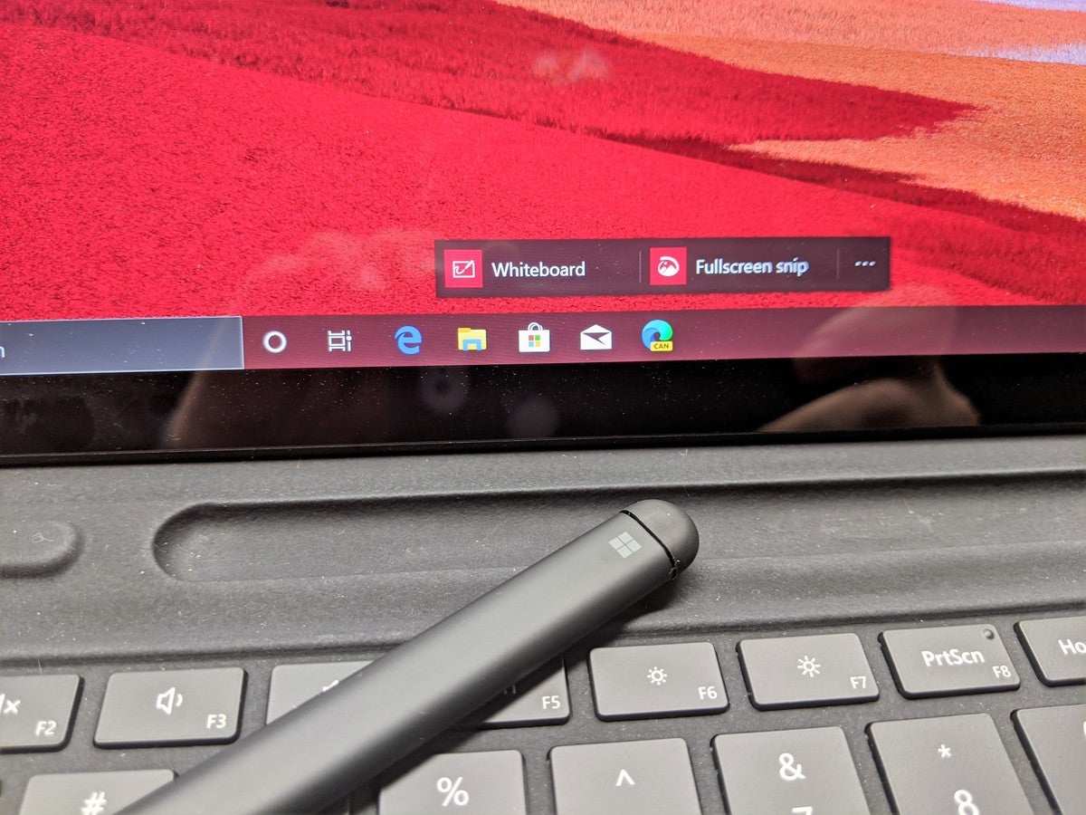 Microsoft Surface Pro X pen undocked