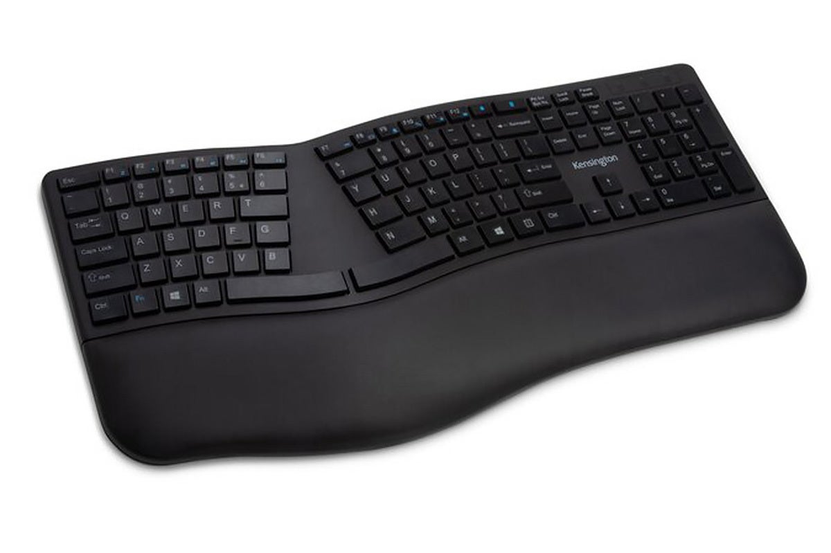 Kensington Pro Fit Ergo Wireless Keyboard Review Mastering This Split Style Keyboard Takes Patience Pcworld