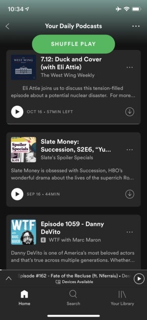 spotify your daily podcasts