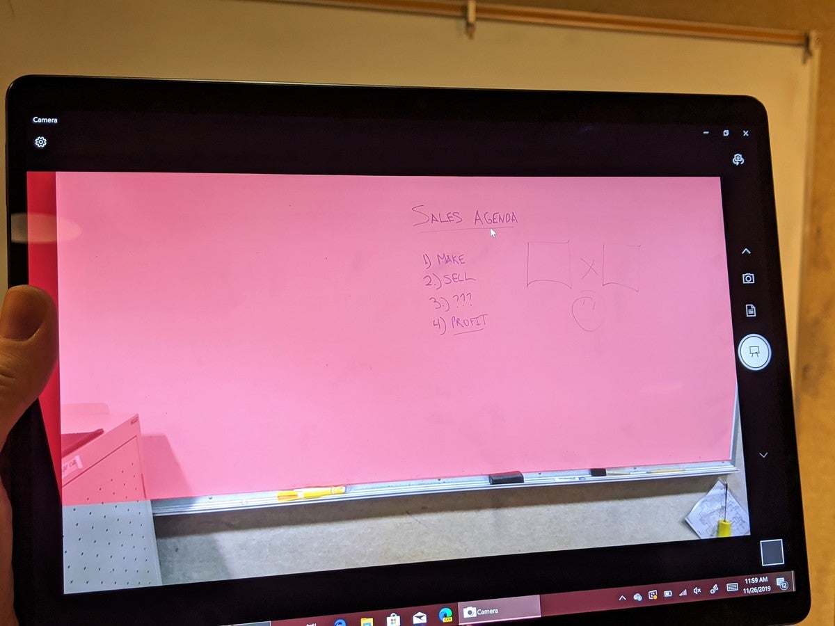 Microsoft Surface Pro X whiteboard app