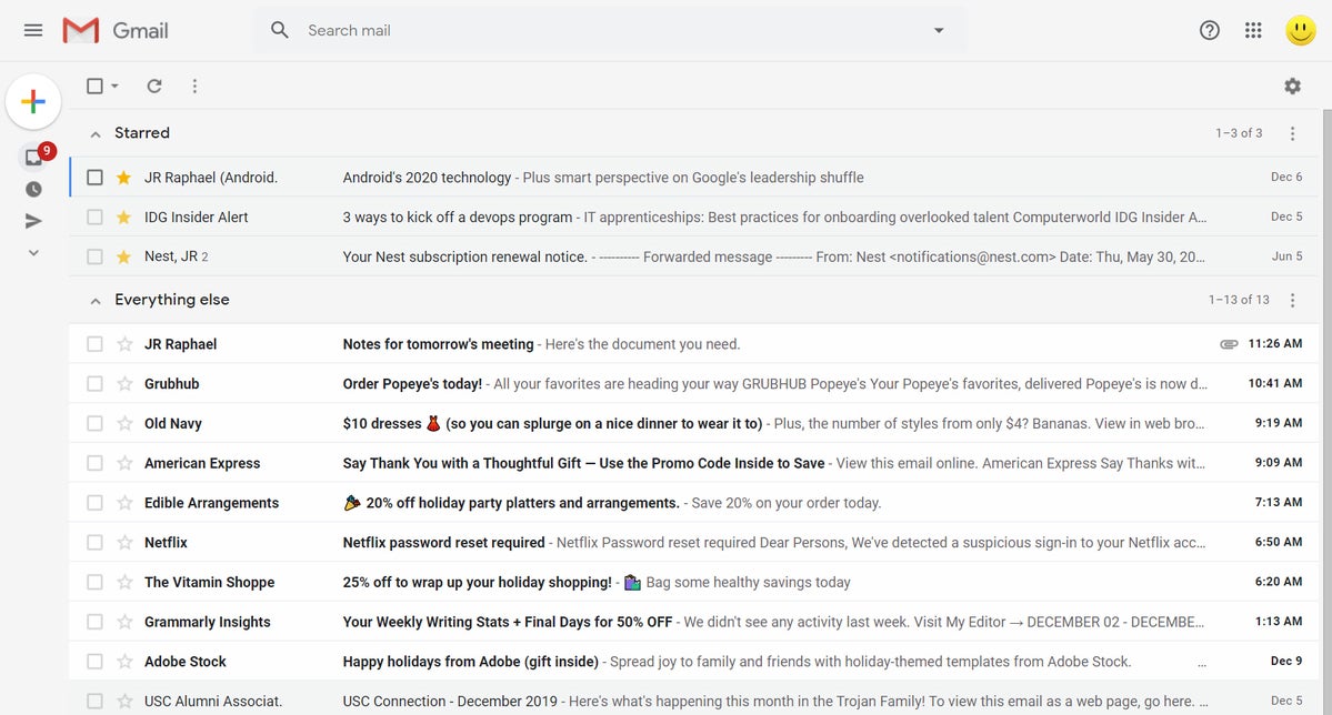 07 gmail starred first inbox