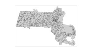 Map of Massachsuetts Zip codes