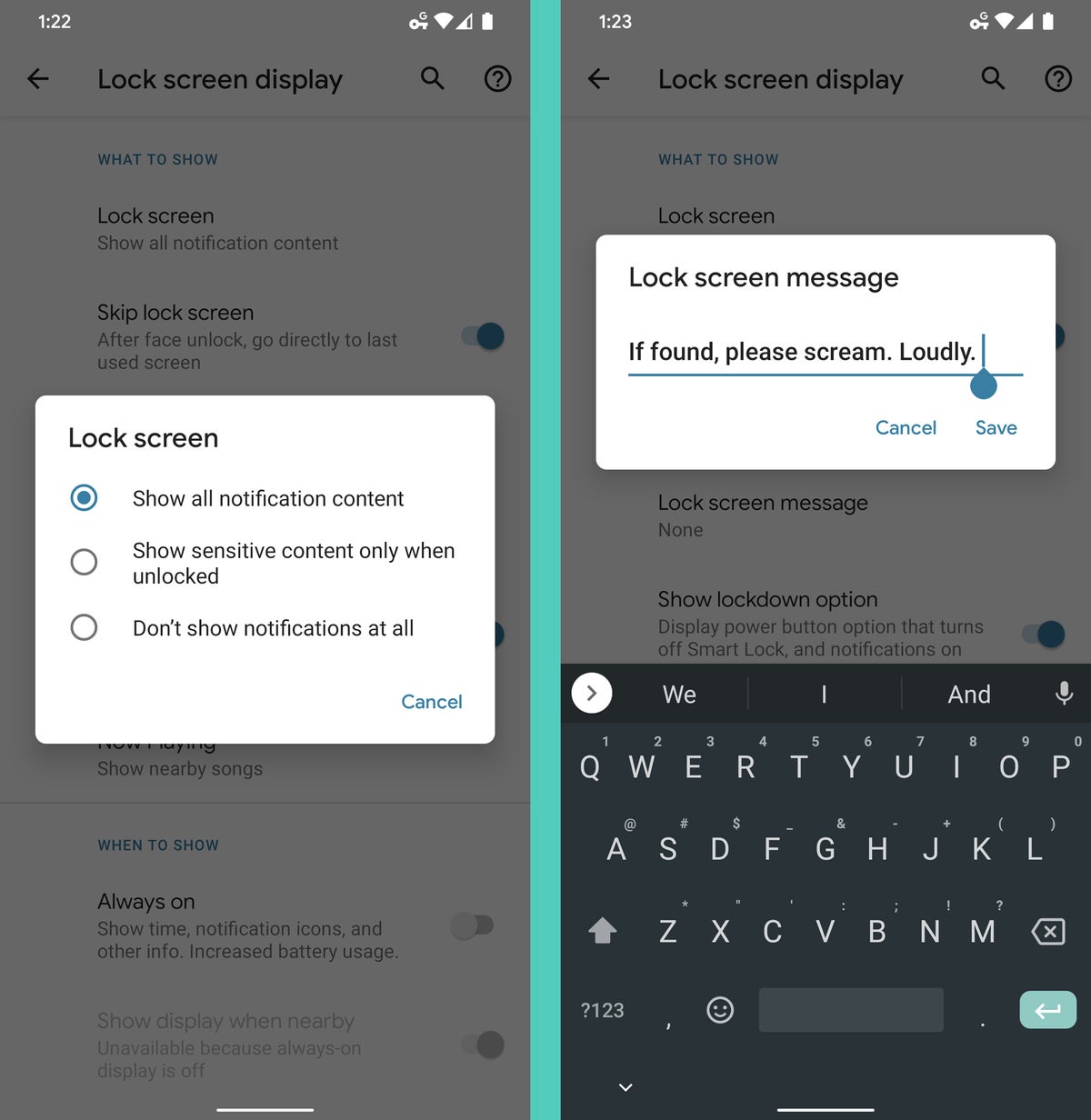 Android Security Audit: Lock Screen