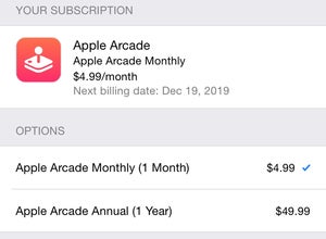 gaming apple arcade pricing