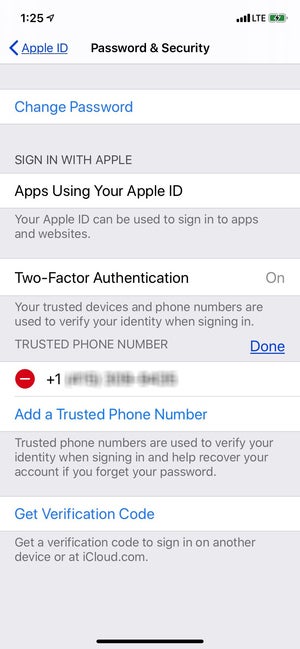 apple id add phone number ios13