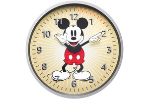 echo wall clock disney mickey mouse edition