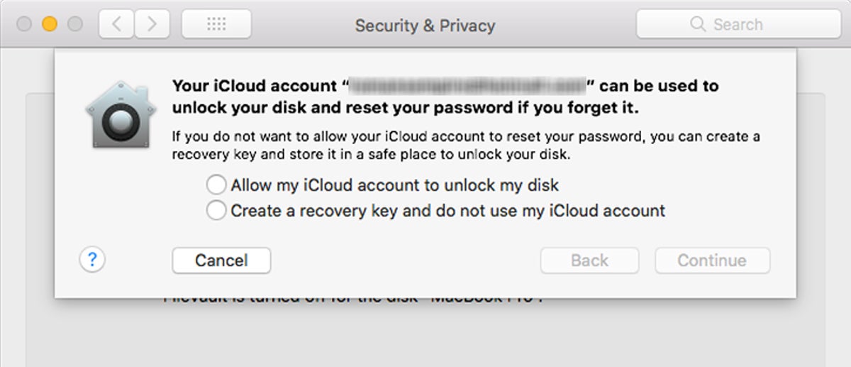 filevault settings