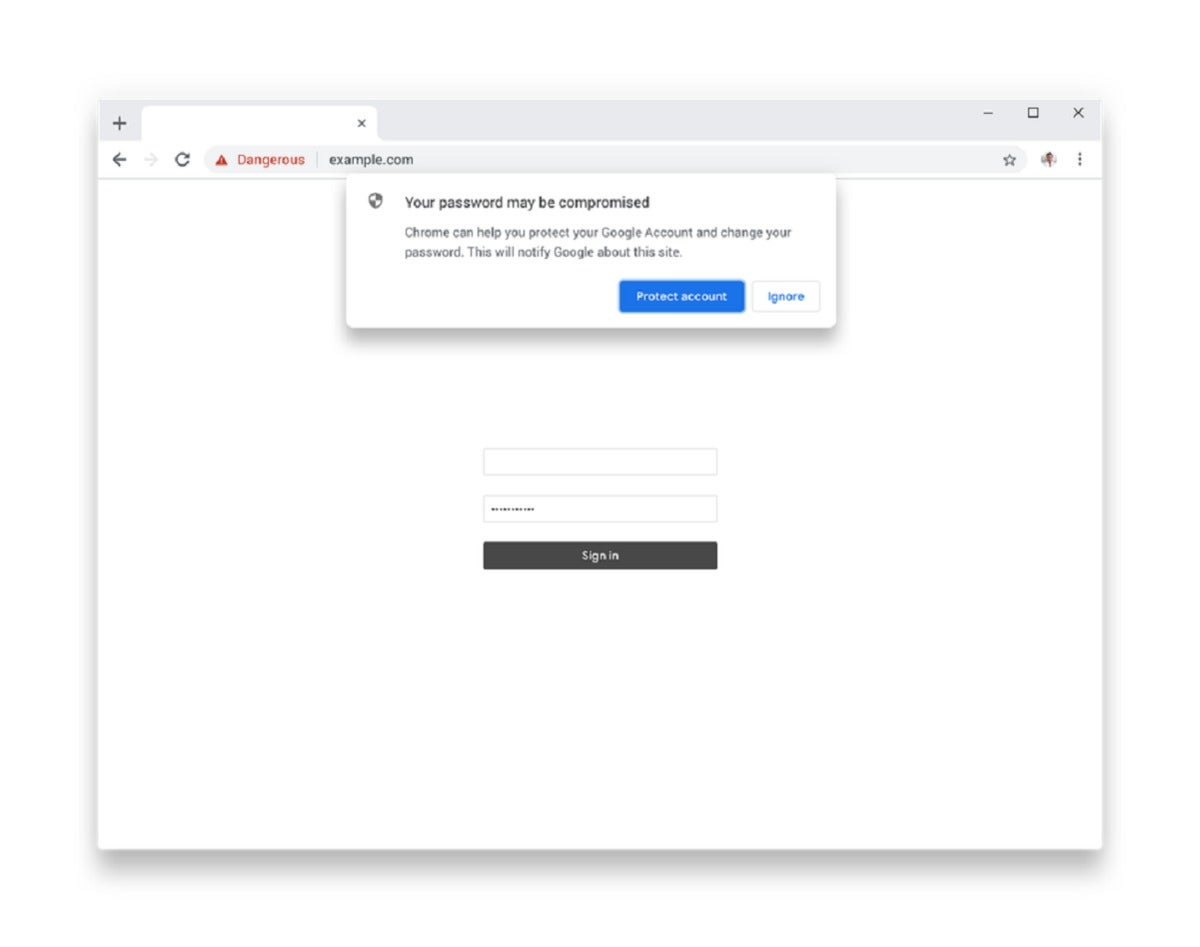 google chrome phishing large