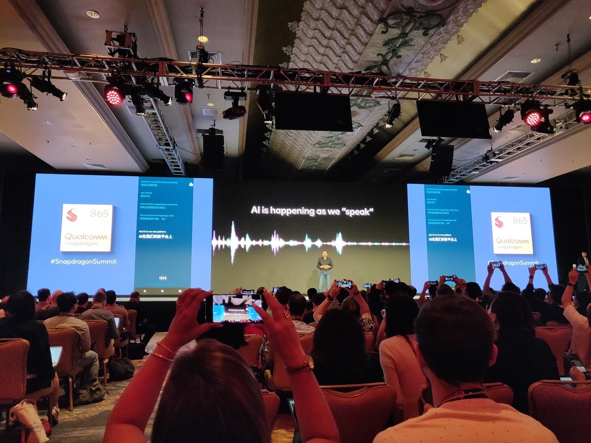 Qualcomm Snapdragon 865 real time translation