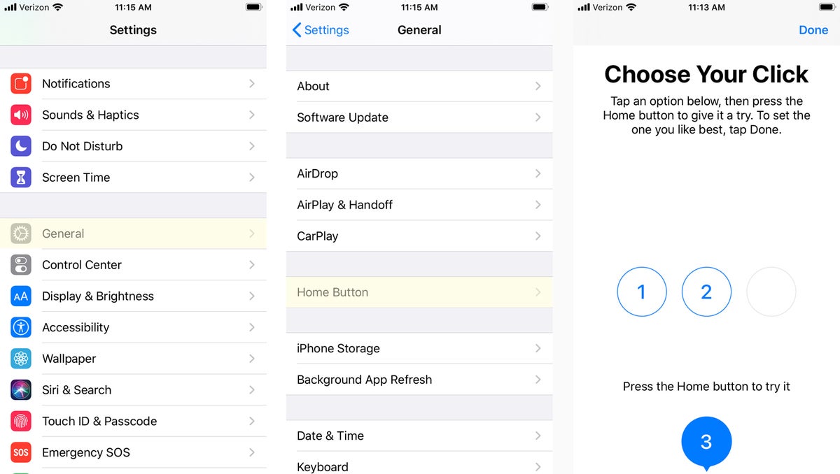 ios13 home button settings