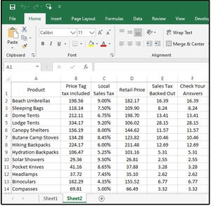 002 back out the sales tax from the receipts total