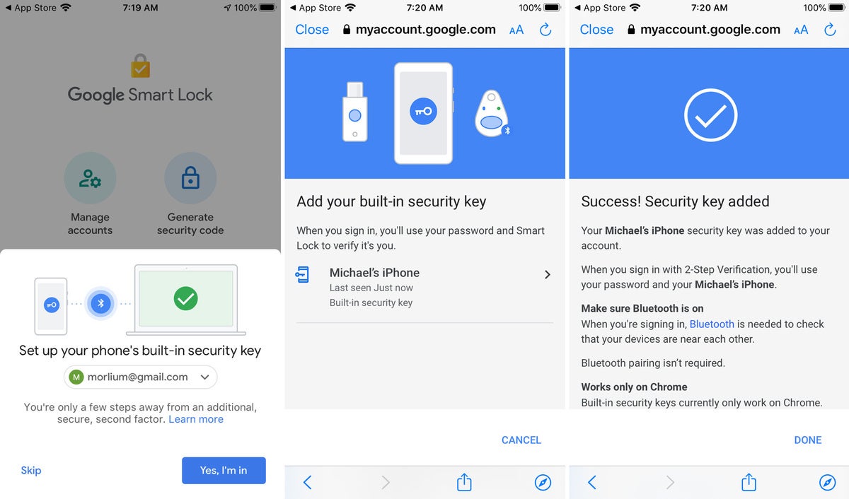 google smart lock iphone