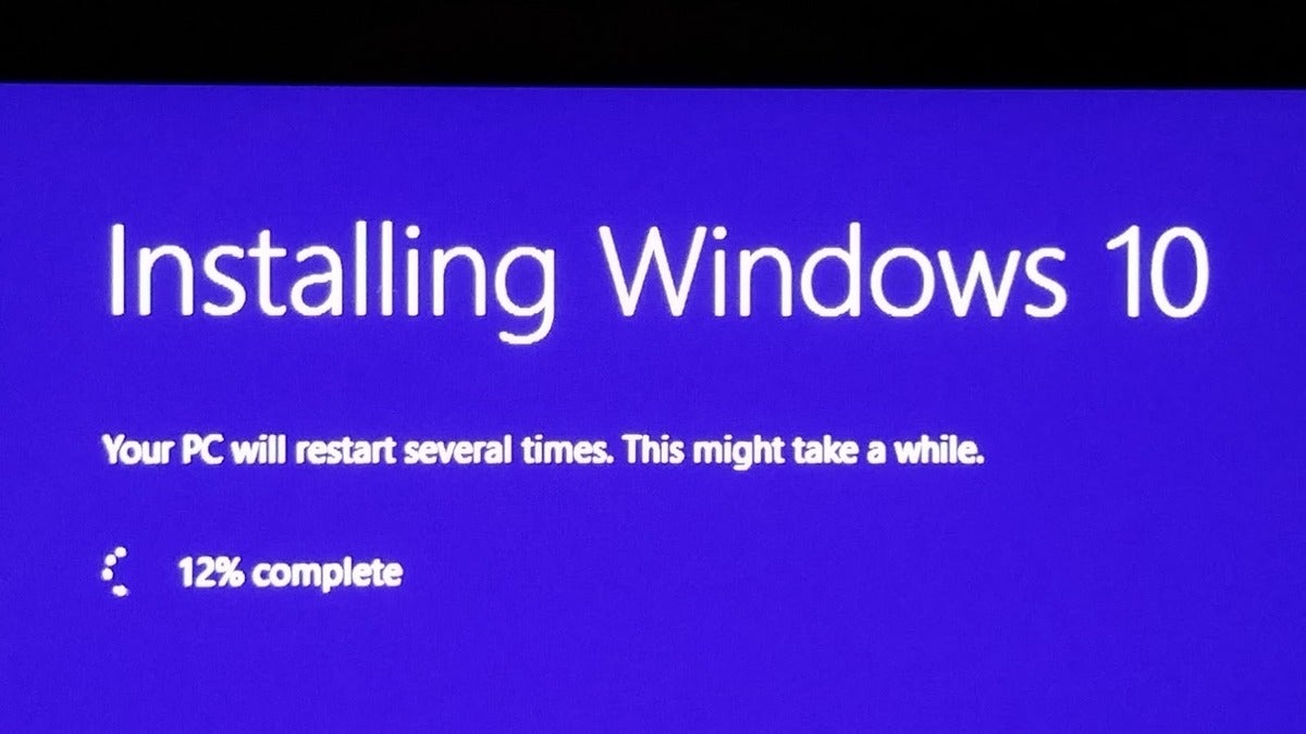 installing windows 10