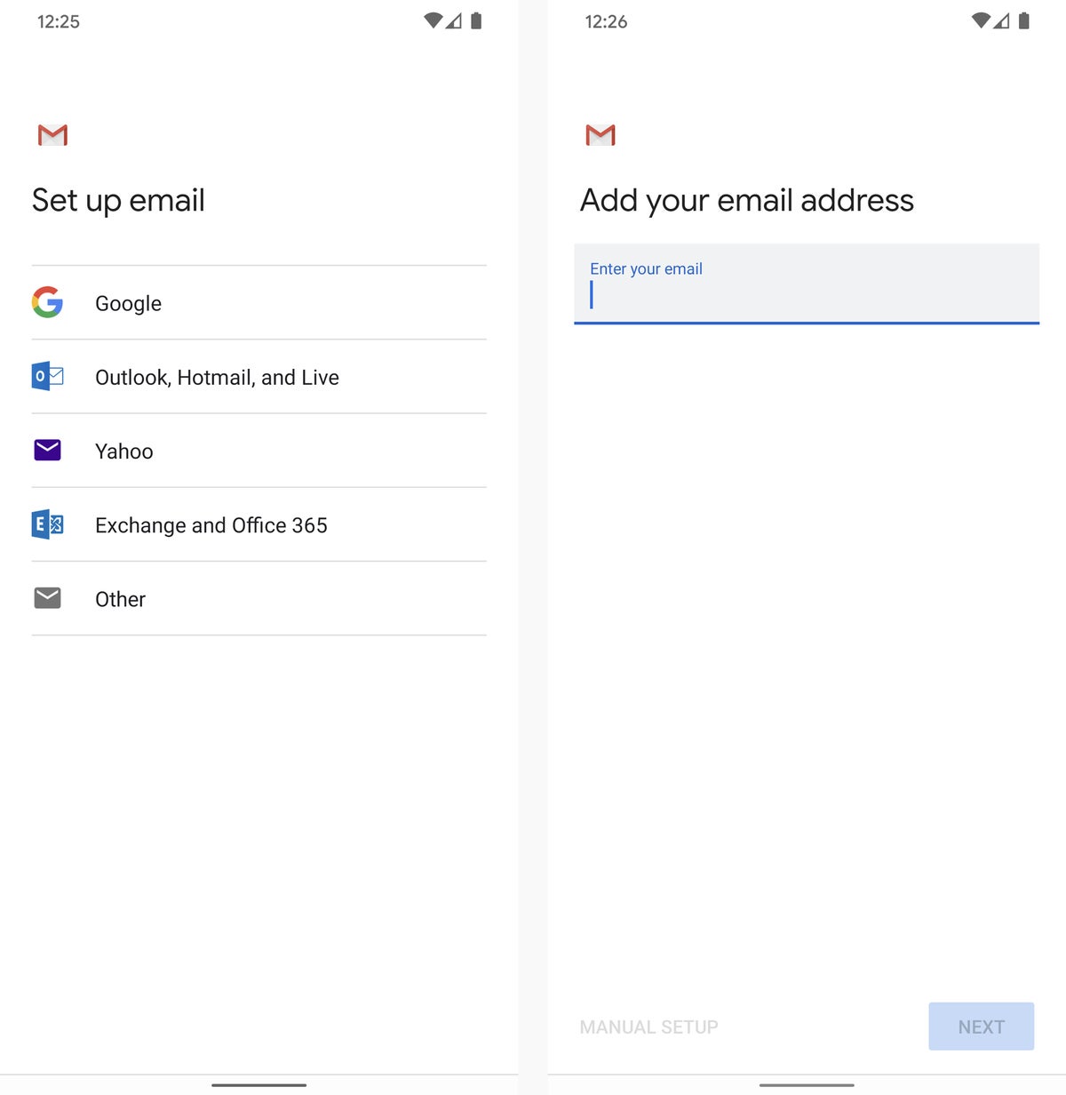 ios to android email setup 2020