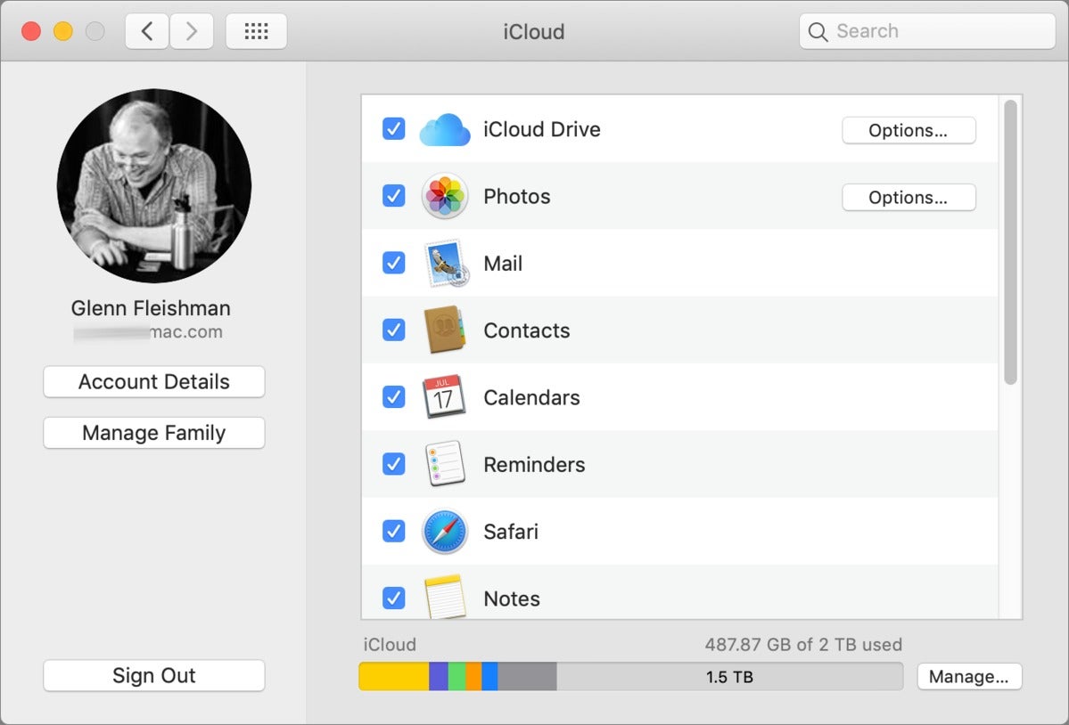 how to sign out of icloud photo library on pc