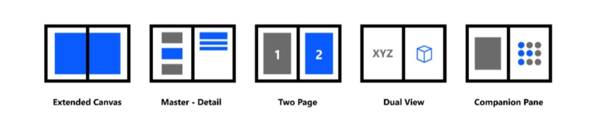 microsoft dual screen app patterns