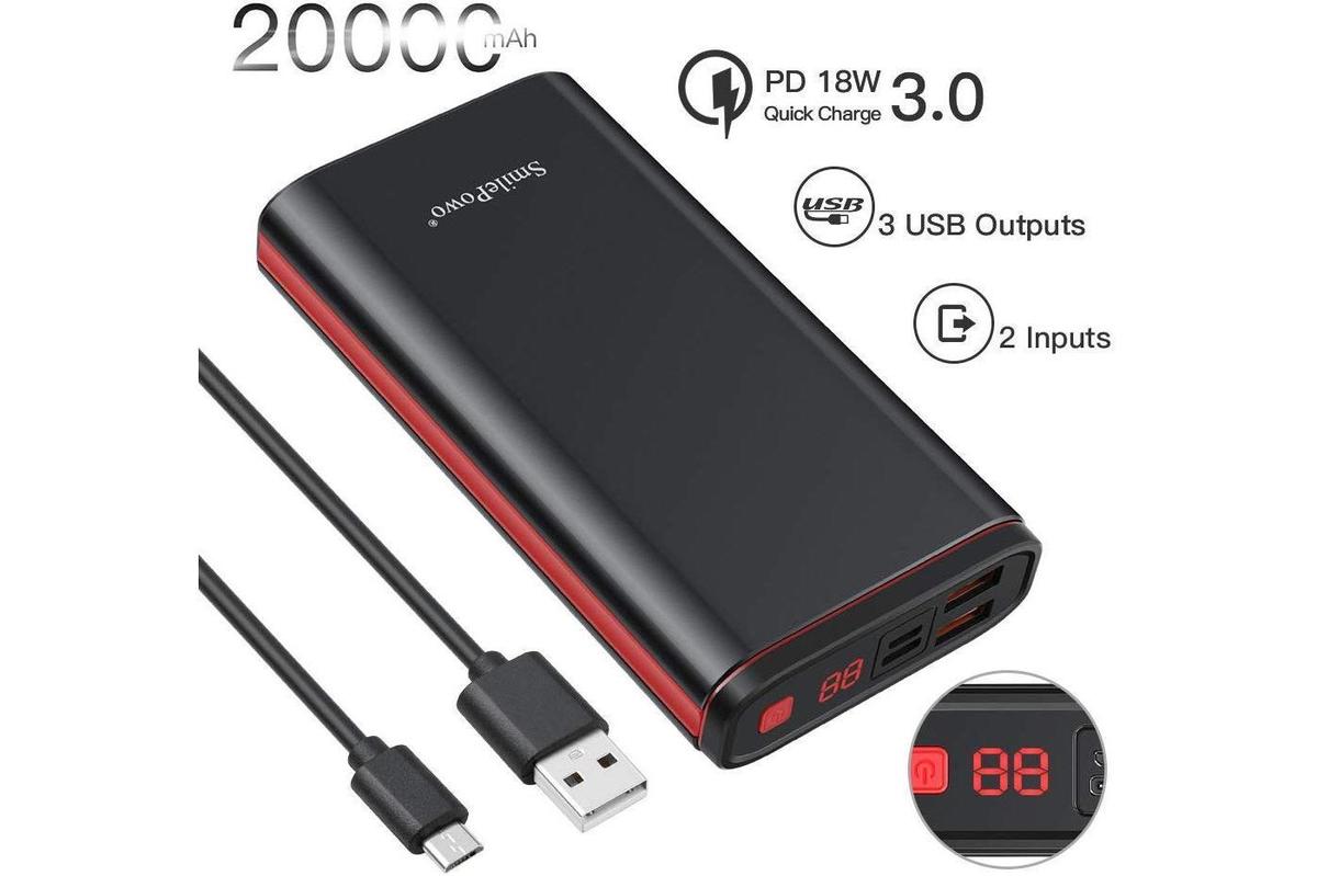 This 20,000 mAh power bank is just $30 