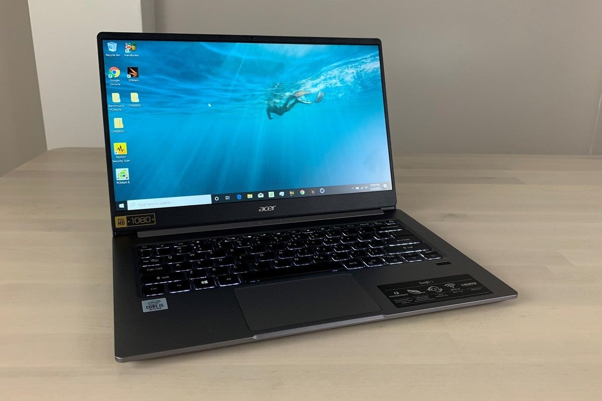 Acer Swift 3 (SF314-57-57BN) review: Thin, light, affordable, and Ice Lake,  with Thunderbolt 3 to boot | PCWorld