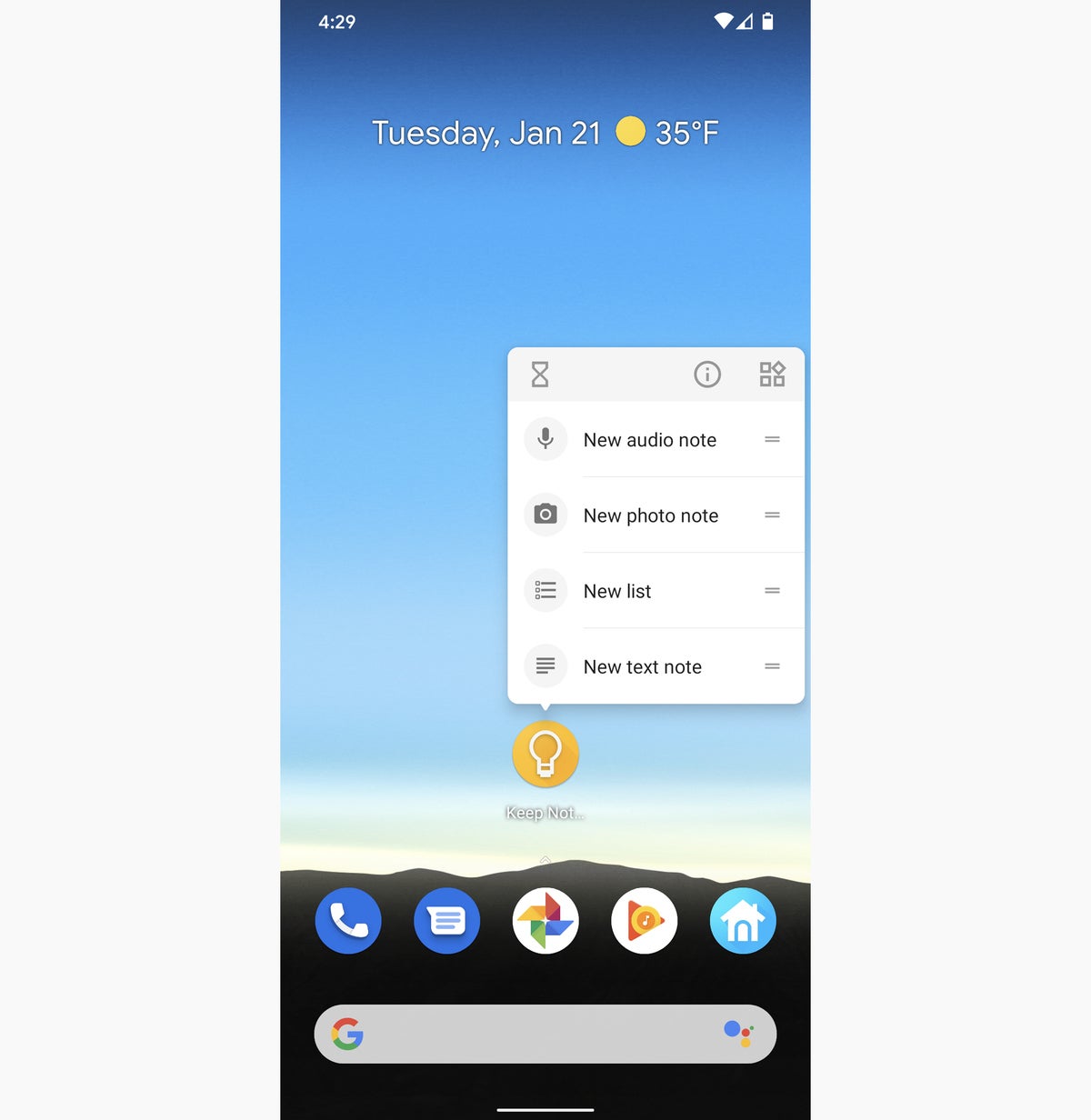atajos de aplicaciones de Android atajos 2020