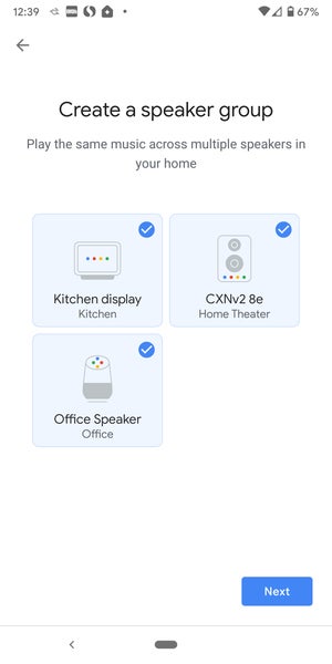 google home speaker group
