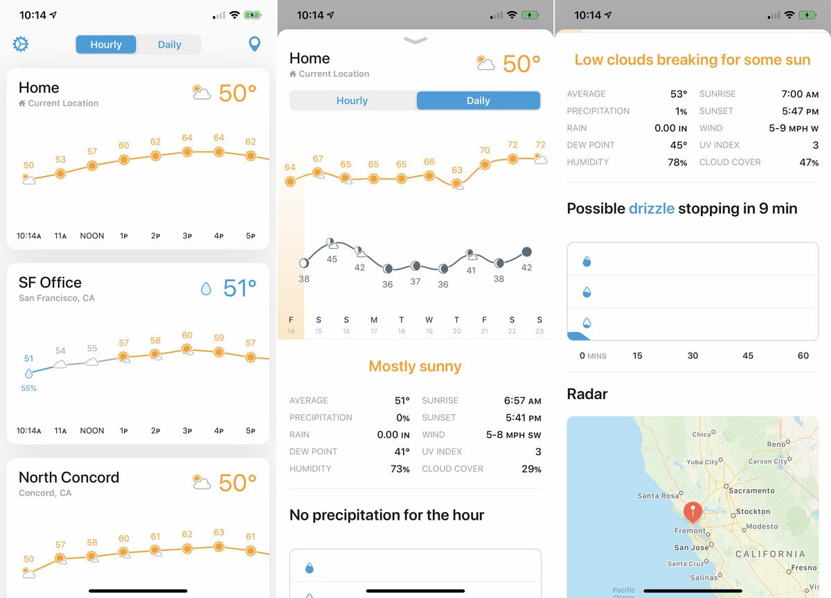 iphone weather weatherline