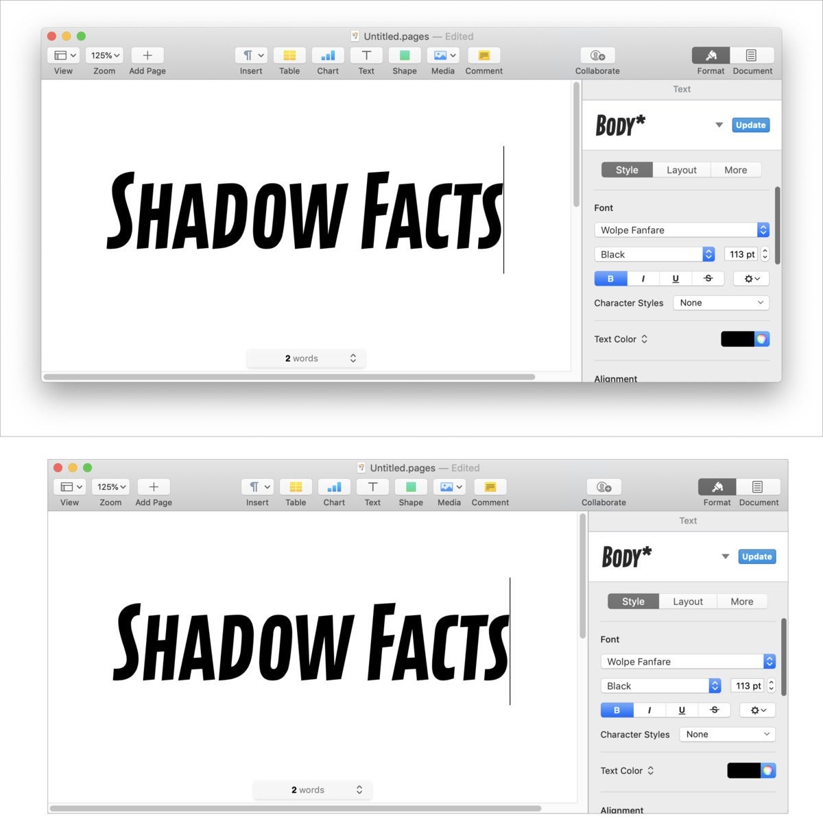 mac911 drop shadow macos