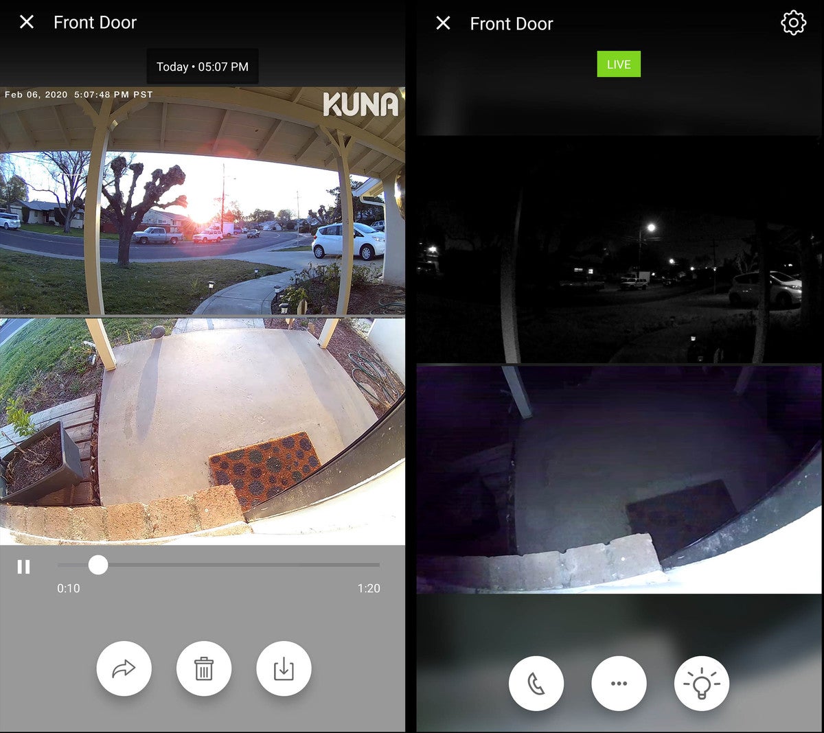 Kuna dual 2024 camera doorbell