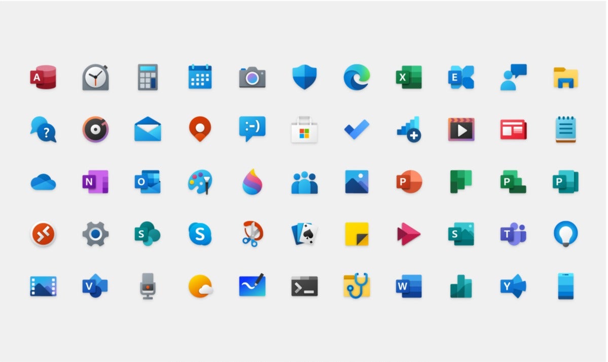 new microsoft windows 10 icons